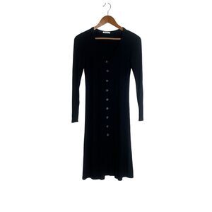 Antistar black long sleeve midi dress